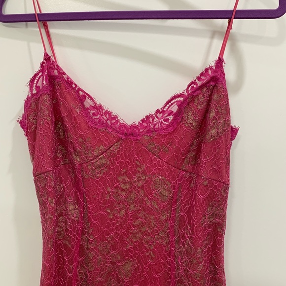 Vintage Betsy Johnson Silk/Lace Party Dress - Picture 2 of 6